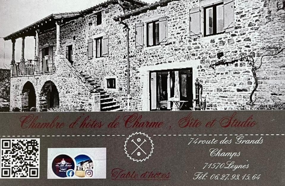 ホテル Au Petit Bonheur Chez Bambina Leynes エクステリア 写真